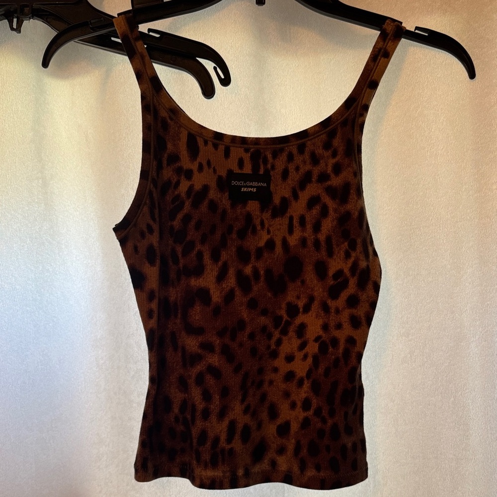 Dolce & Gabbana X SKIMS Leopard Print Tank Top